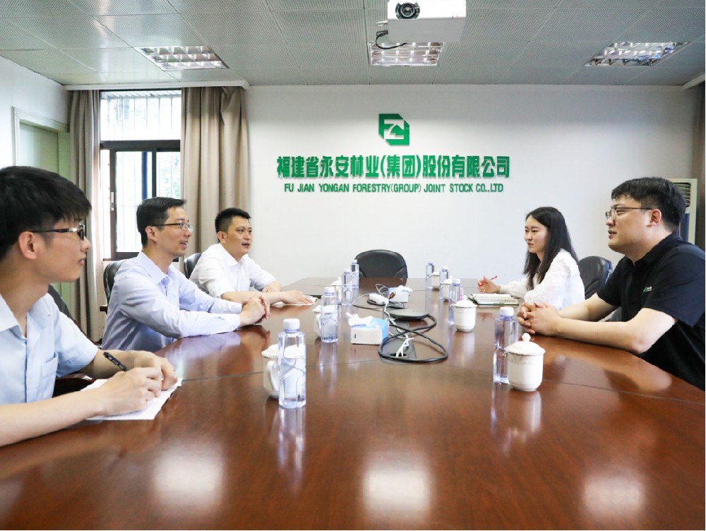 中国建设银行三明分行行长蔡海防一行到访永安林业