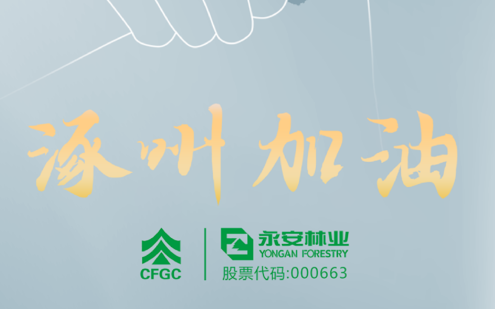永安林业向涿州市捐赠100万元救灾专款